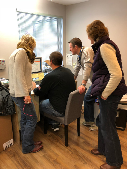 Training the Doctors and Teams of three offices, Carmack Family Dentistry Vermont, Dec 2017