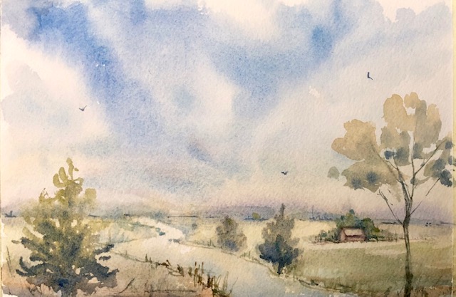 Rural Peace
Watercolor
8.5" X 6"
$115..
