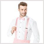 Light Pink Cummerbund and Suspender