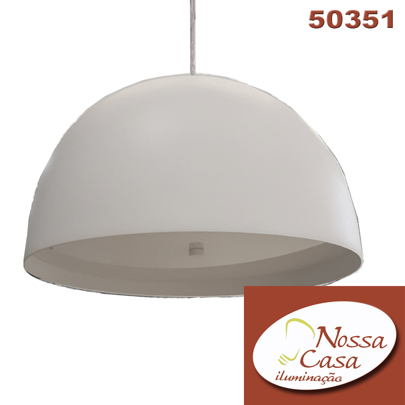 Pendente 322 branco p/ 2 e27