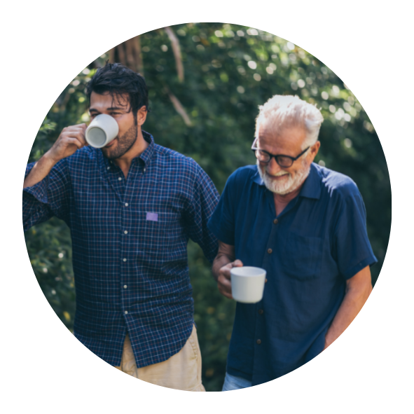 Happy female customer