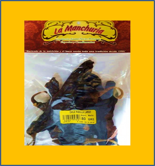 CHILE PASILLA ANCHO
80 GRS