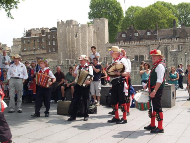 Merrydowners band at the Tower of London

