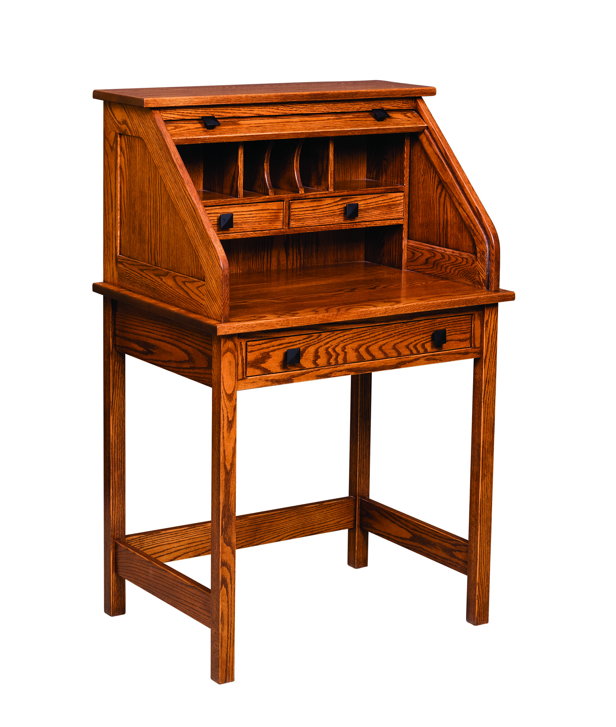 Post Mission Rolltop Writing Desk-#218