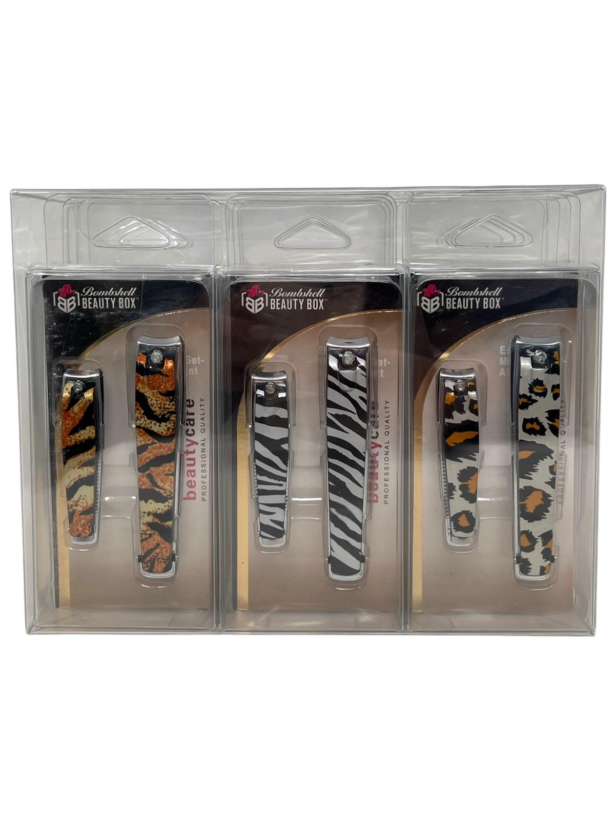 BB-75
ESSENTIALS MANICURE SET ANIMAL PRINT 
12 PC