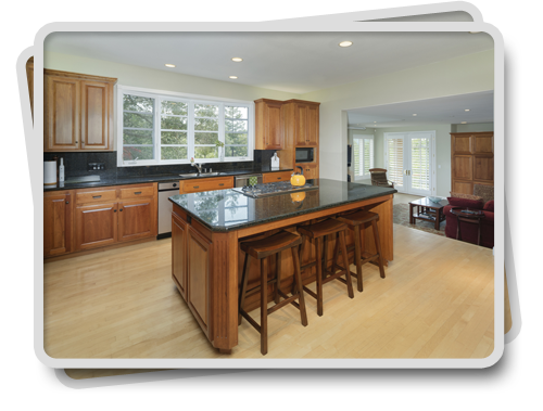 Modern Kitchen in Dark Wood