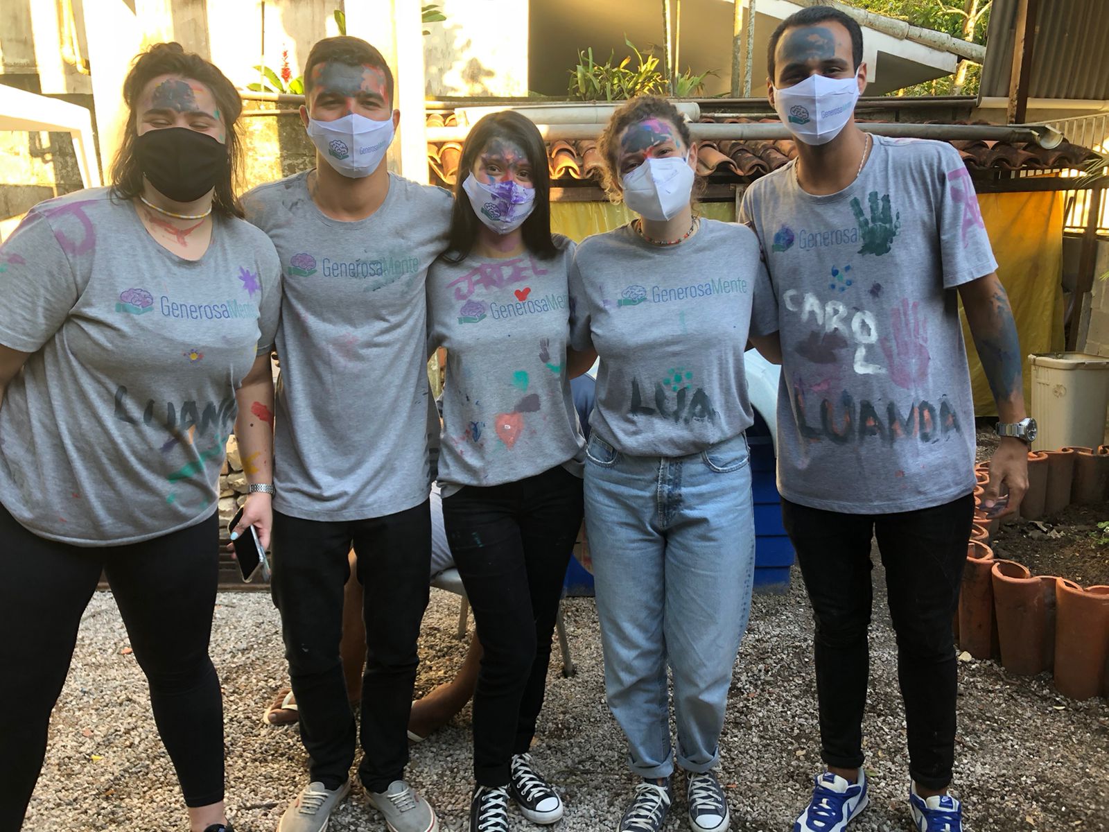 Estudantes de Psicologia do grupo Generosamente