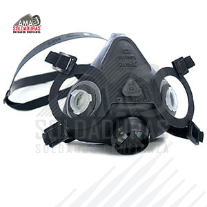 RESPIRADOR MEDIA CARA DOBLE CARTUCHO
Categoría: Respiradores
Descripción: Mascarilla de media cara de diseño robusto y ergonómico para usarse con los cartuchos iMax 9001, 9022, 9003, 9004, 9005, 9006 y Filtros AE. Su sólida estructura es muy cómoda y tiene incorporado el sello facial de una pieza para mejor ajuste, sellado y confort. El arnés con soporte en la nuca.