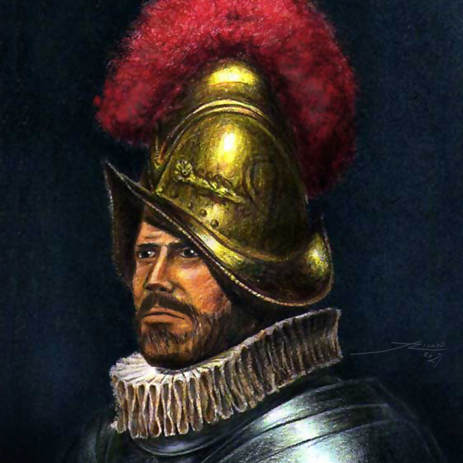Conquistador. Ilustración digital, SF