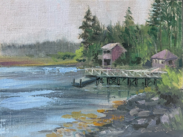Schaefer, Port Clyde Afternoon, 9" x 12" Oil