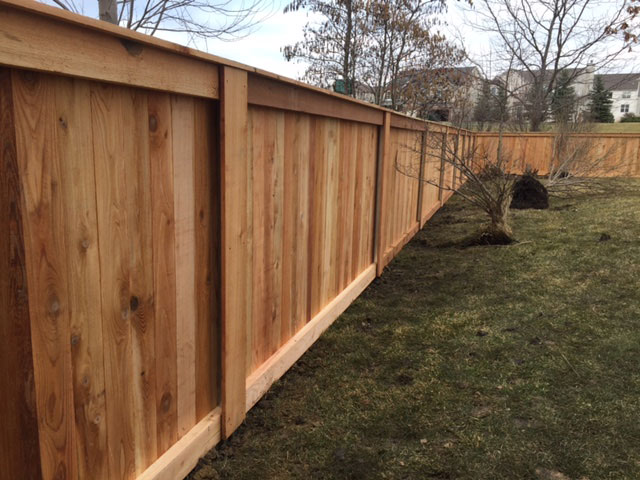 Traditional With Cap Privacy Fence