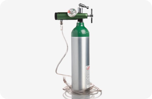 An oxygen tank