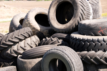 Heap of old tires