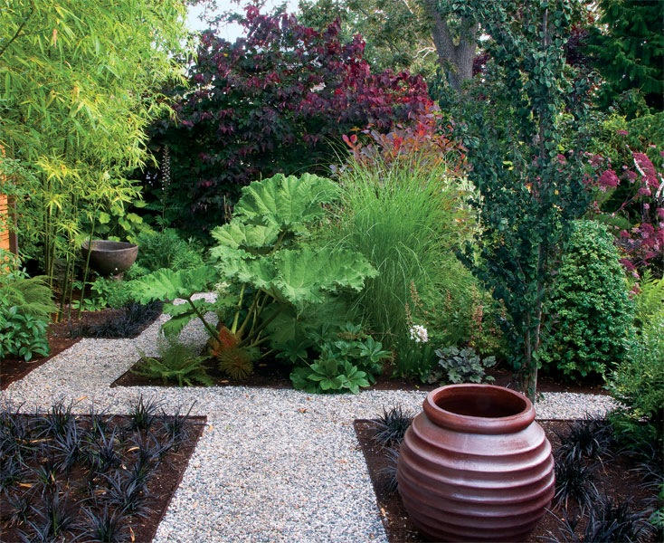 Do you like spaces filled with tall, lush plants? Here you would be walking through plants - surrounded. 
