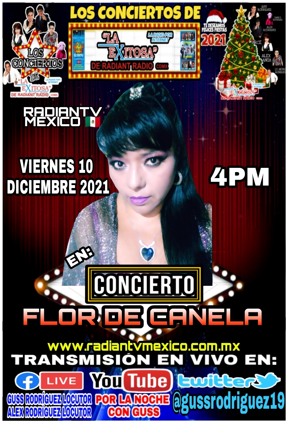 flor de canela EN CONCIERTO LA EXITOSA DE RADIANTV MEXICO