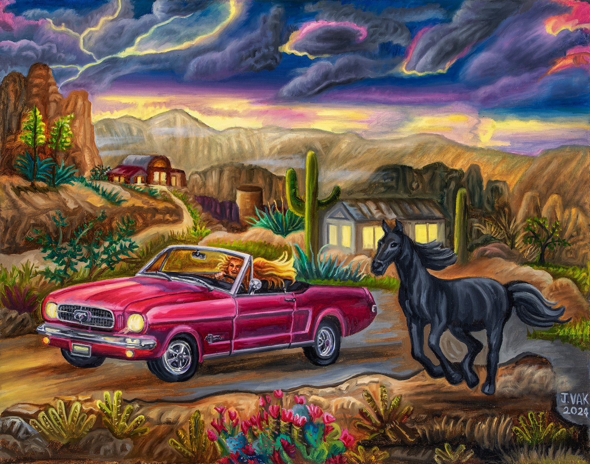 1973 Convertible Mustang
24 X 30 Original Oil
$2500
2024