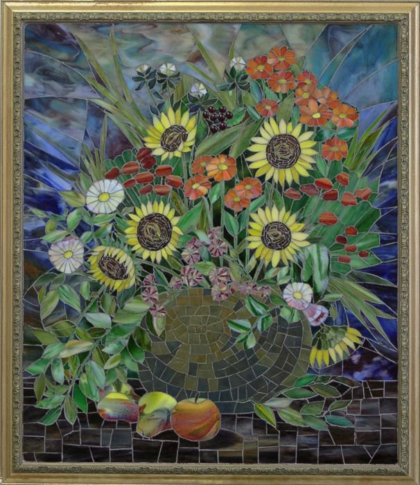 "Sunflowers Bouquet"
by Nataliya Guchenia
Size - 28"H X 24"W
$3,950.00