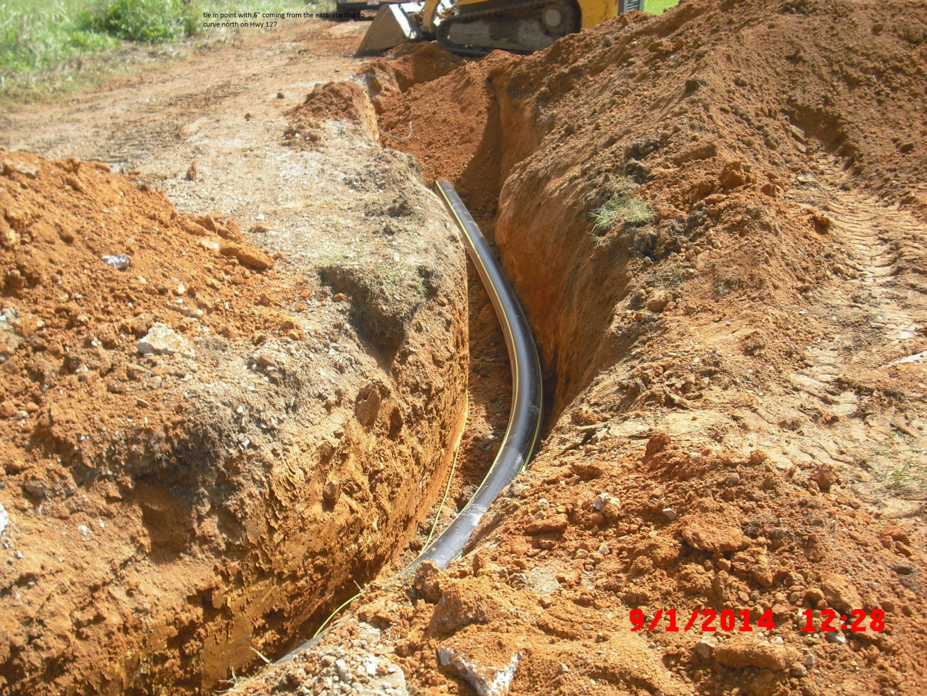 Tie In Point Coming From The East