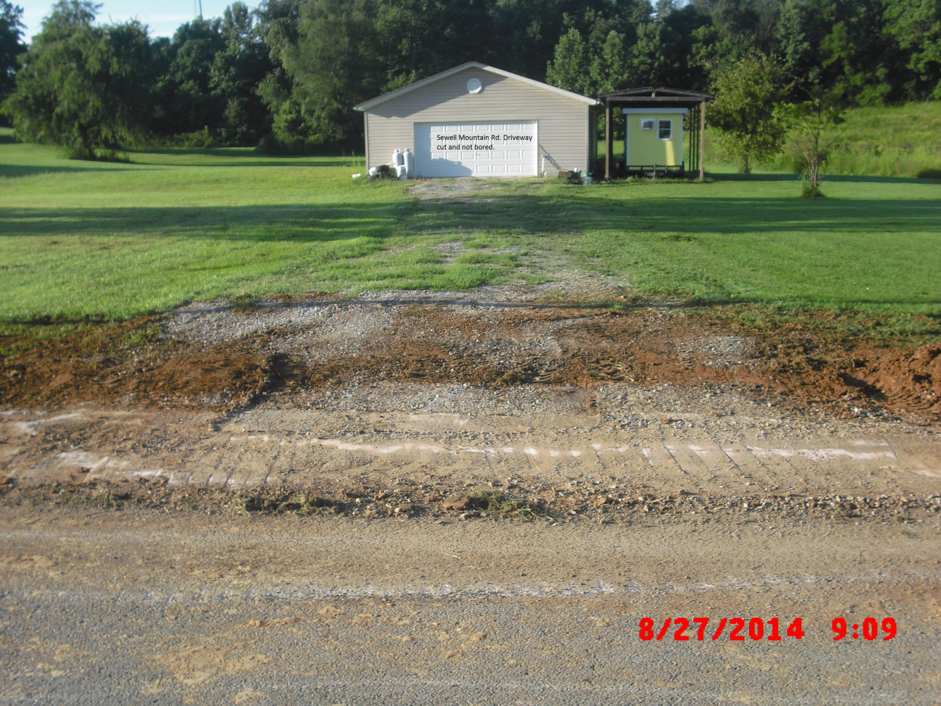 Sewell Mountain Road Cut Not Bored