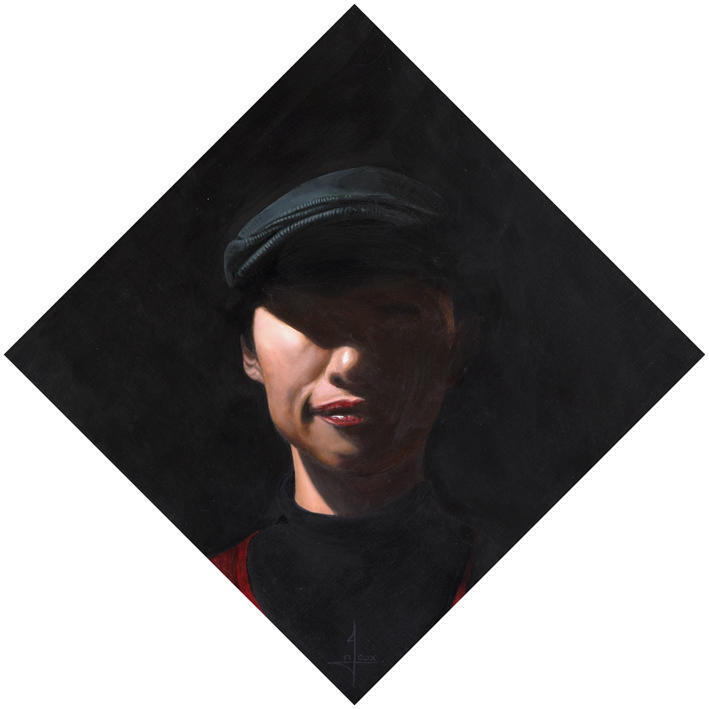 Wakana, Oil on Panel. 11.5" x 11.5"