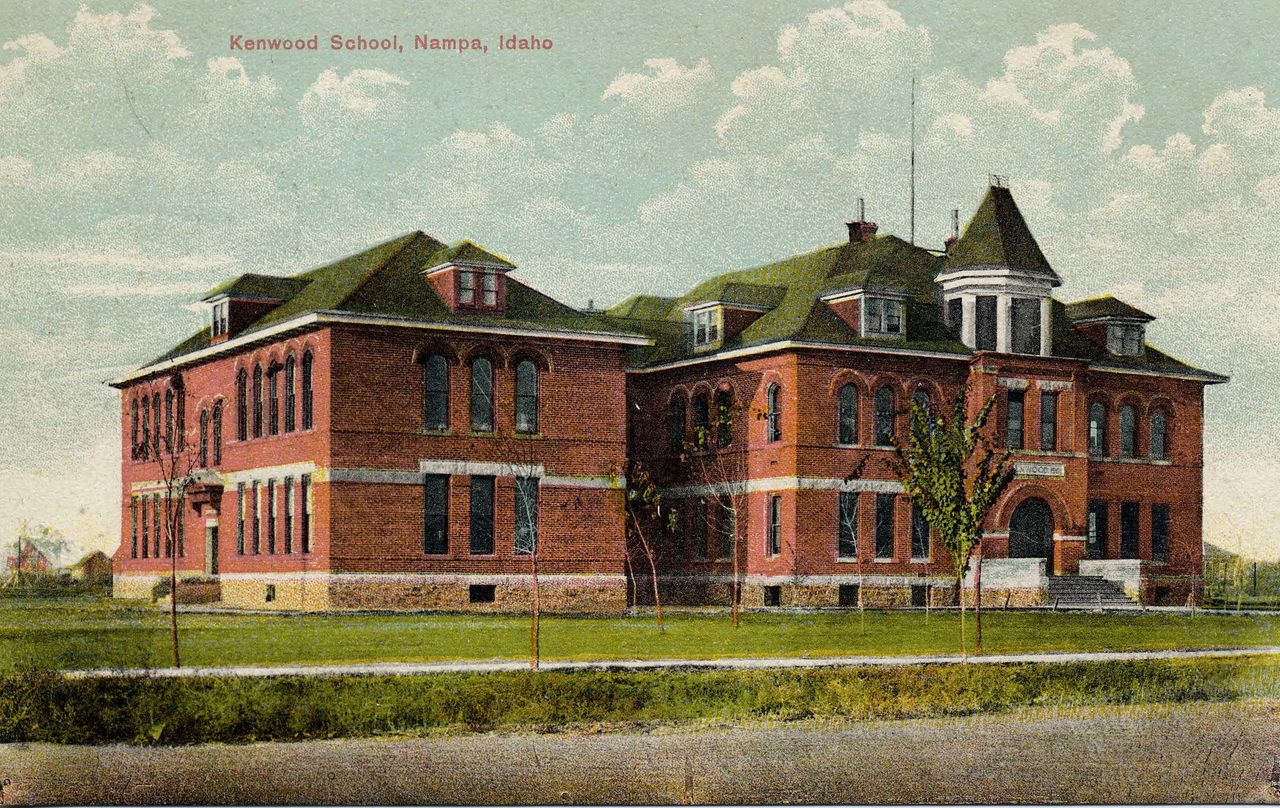 Kenwood School in Nampa, circa 1900
