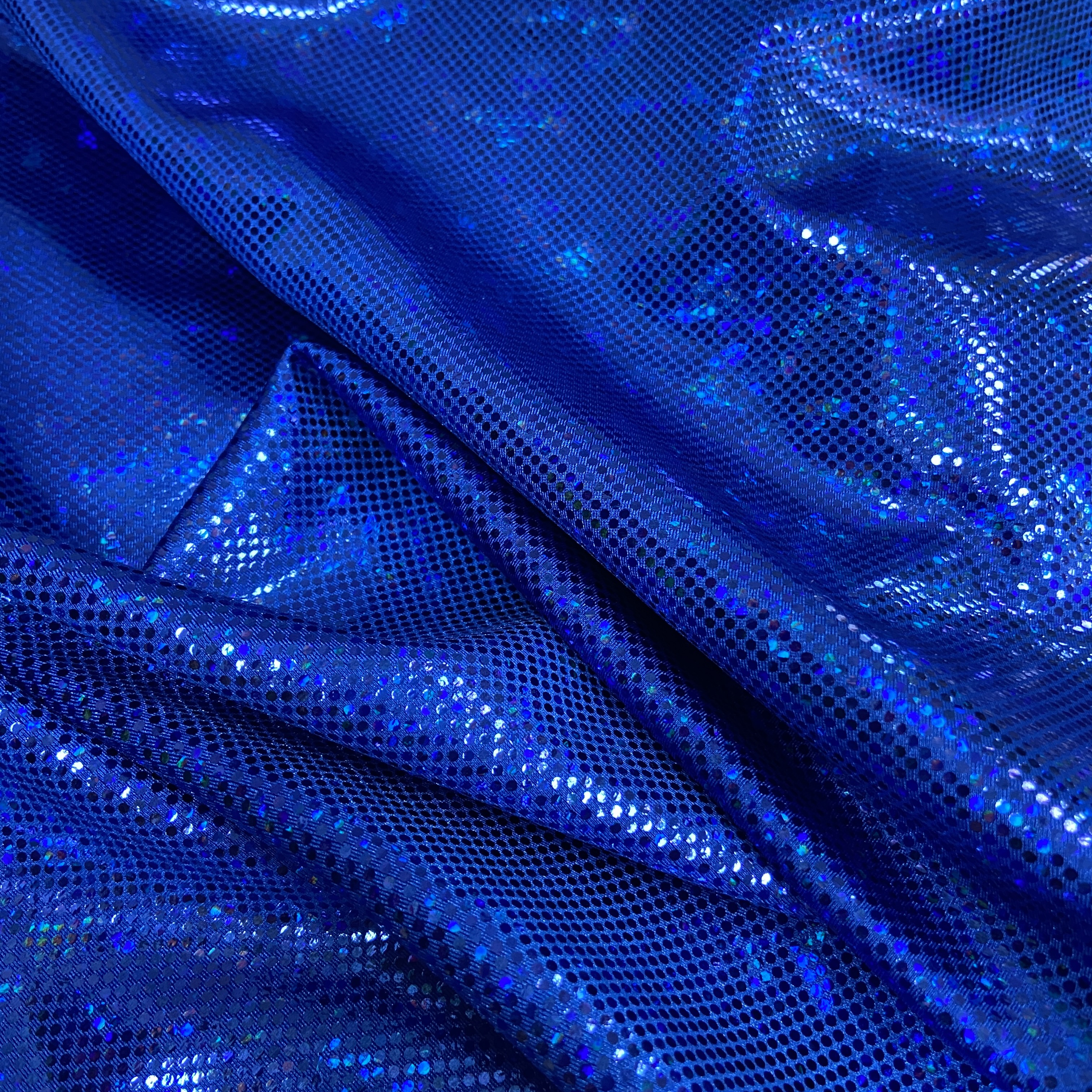 Bright  blue shattered hologram