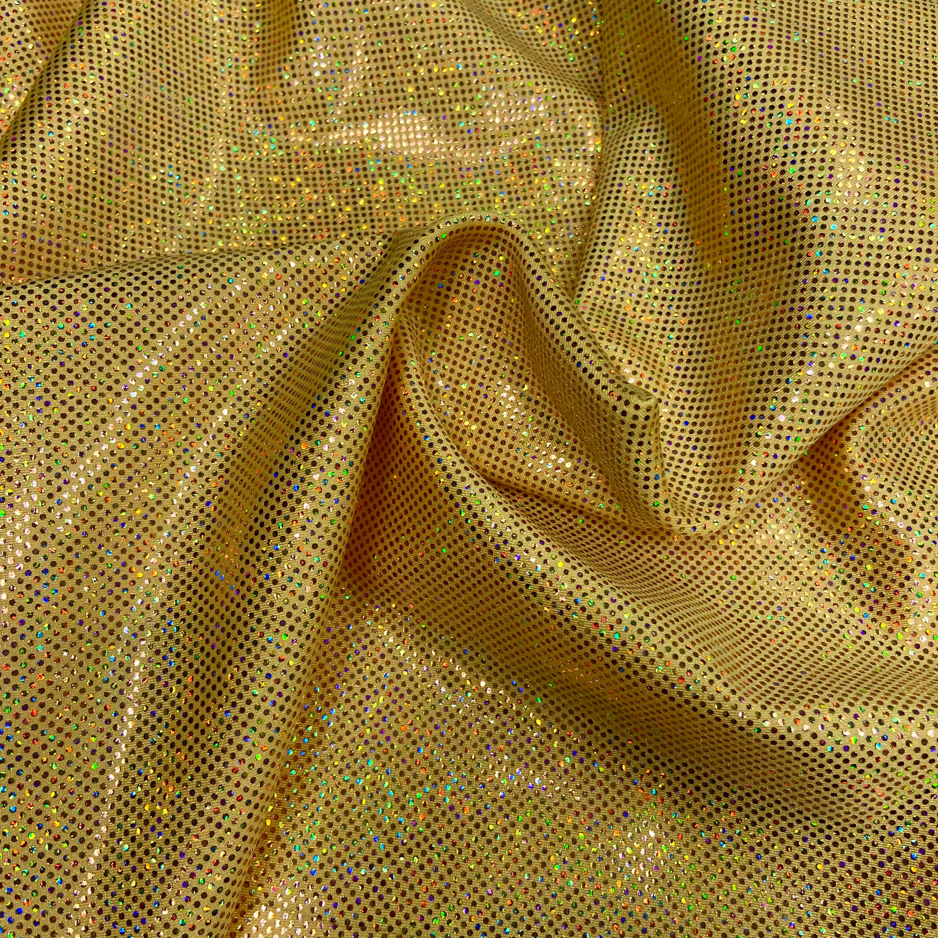 Gold sparkle hologram 