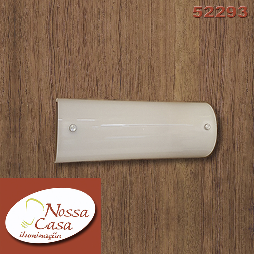 Arandela em acrílico leitoso. Para 1 lâmpada led e27