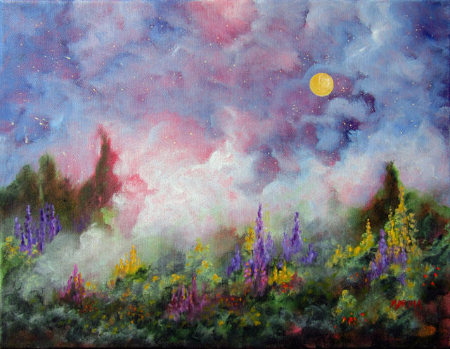 Midnight Moon
14 x 18  Oil on canvas
Sold