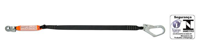 Talabarte em fita c/ absorv. de energia 
gancho 55mm