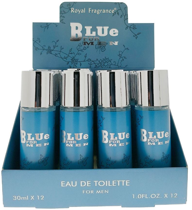 BLUE FR MEN TRAVEL SPRAY 
12 PC DISPLAY
78108