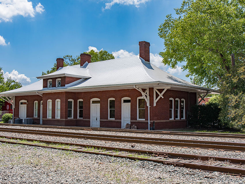 An Old Historical Railroad Station in Apex
