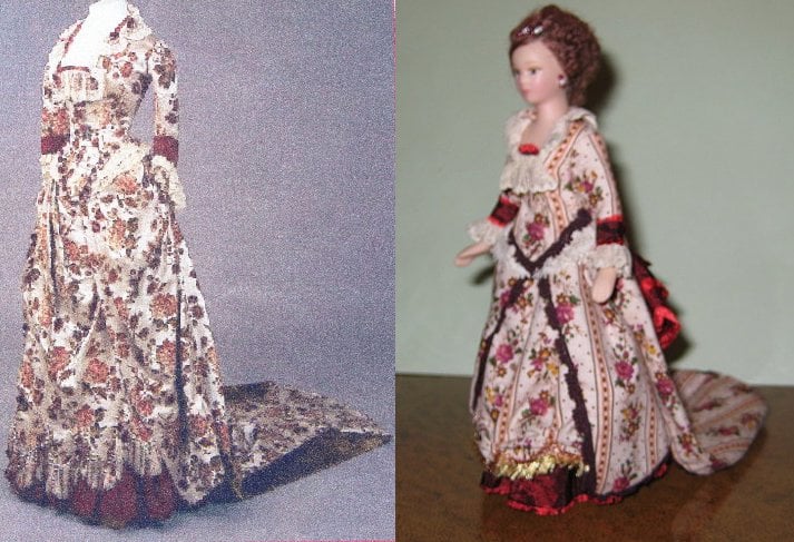 12TH SCALE LADY DOLL REDRESS
PICTURE SUPPLIED 
TO MATCH STYLE OF GOWN 