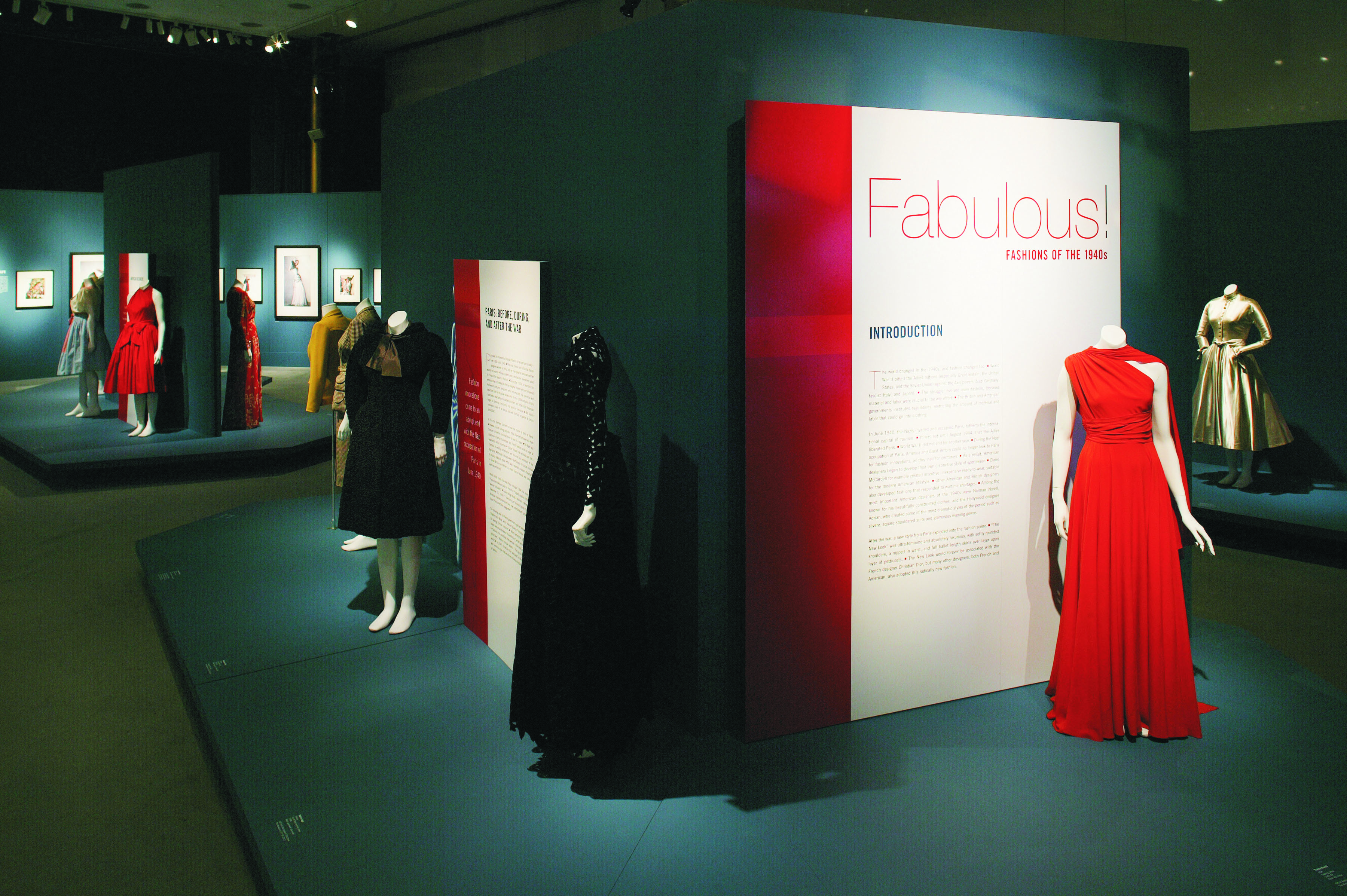 Dress exhibit at Kennedy Center