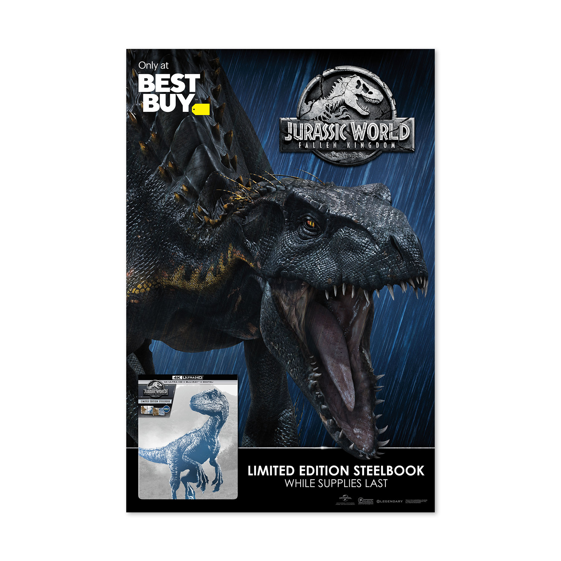 Jurassic World: The Fallen Kingdom Best Buy Sidewalk Sign