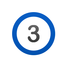 Number three  icon