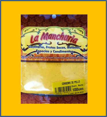 CONSOME DE POLLO
100 GRS