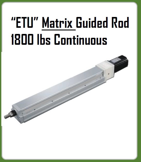 Electric Cylinder - BIG-ETU - Guided Rod Series