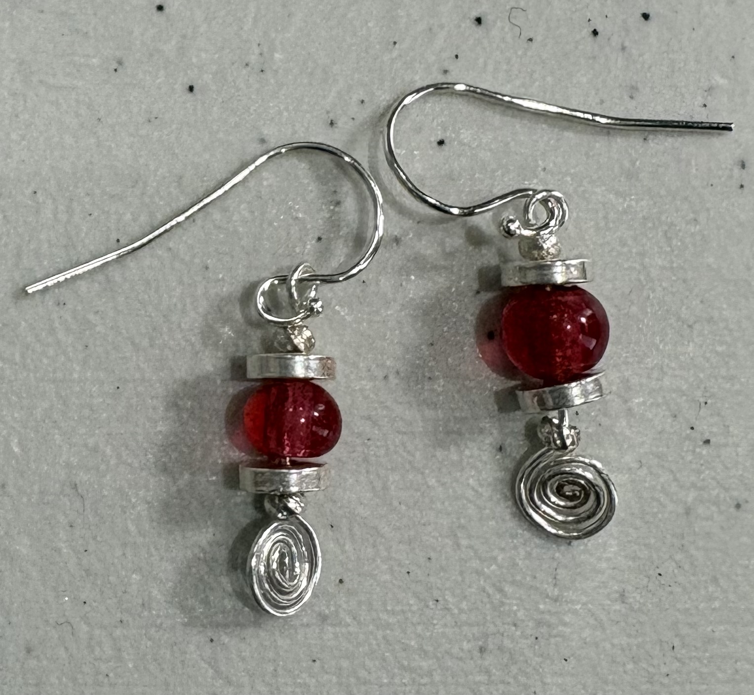 glass & sterling silver