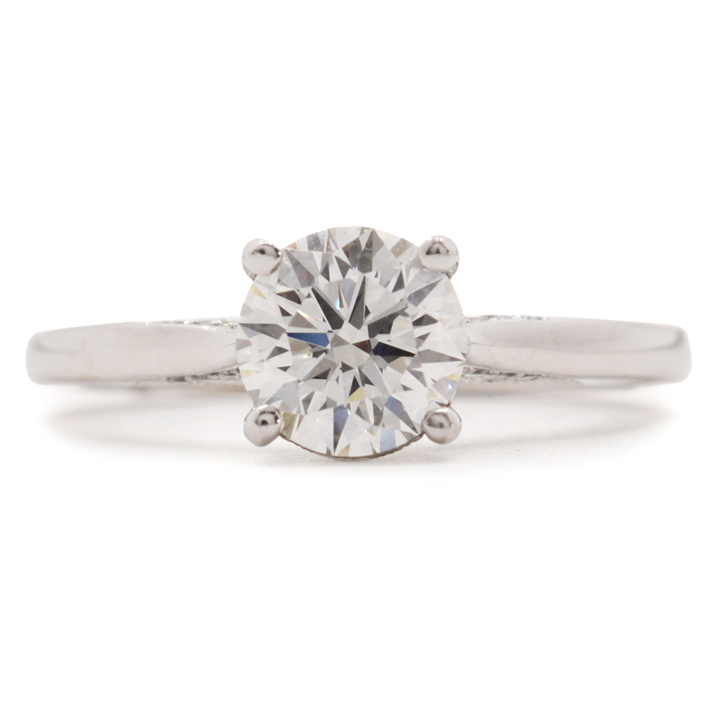 18K TACORI DIAMOND ENGAGEMENT RING 1.02CT VS2 F $5,000
