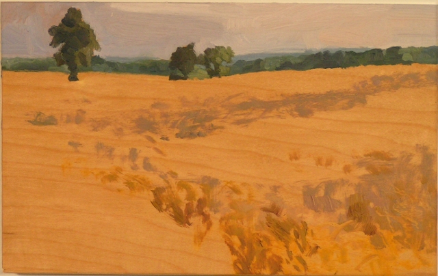 Wilson, Wheat at Zeeb Rd., IV, 6x9 Oil 