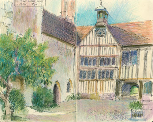 Ightham Moat courtyard