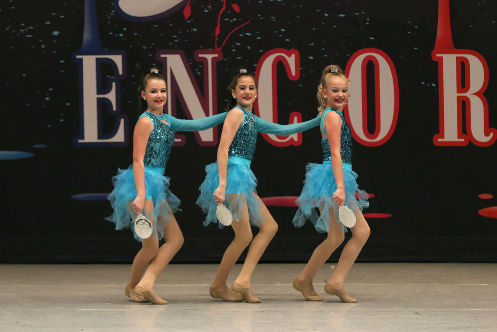 Dancers in Blue Dress