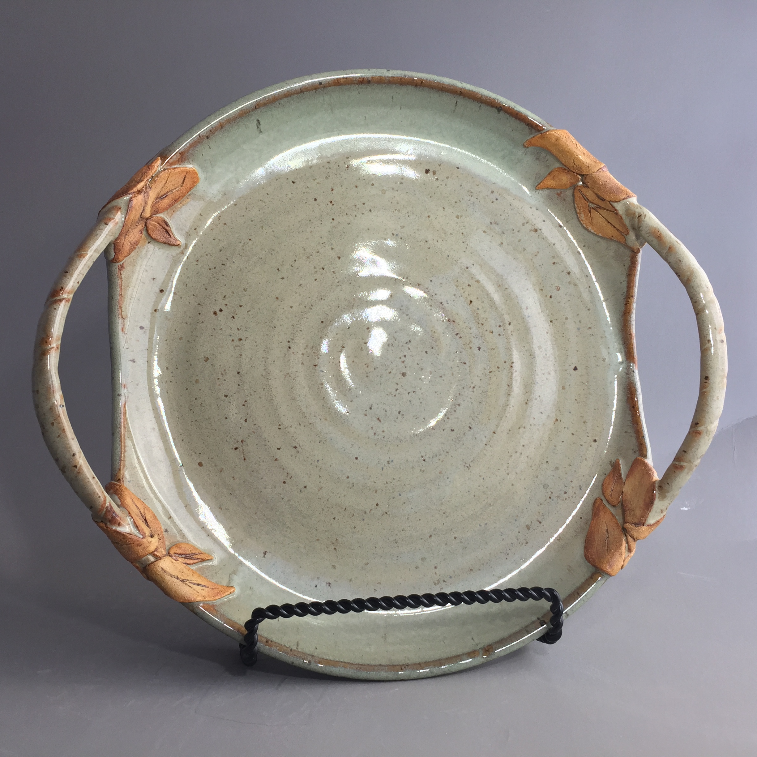 Large Green Platter 045