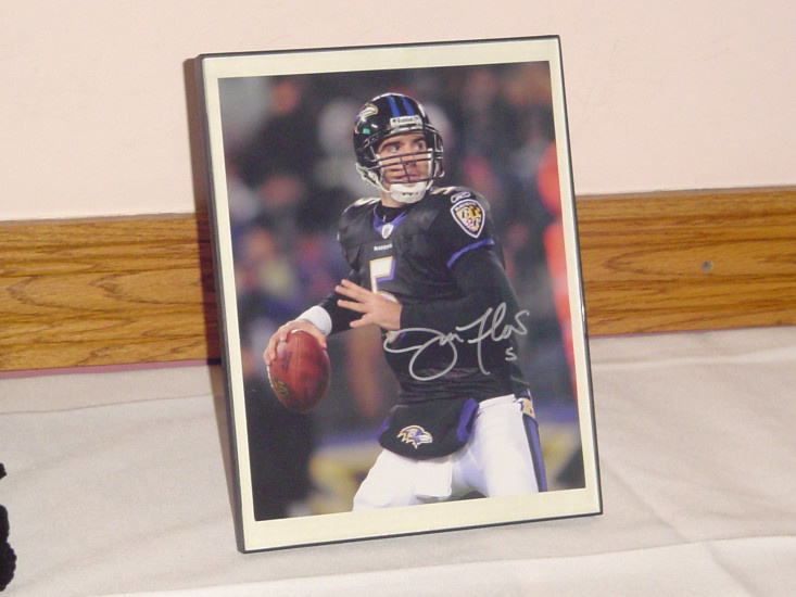 Autographed Picture of Joe Flacco