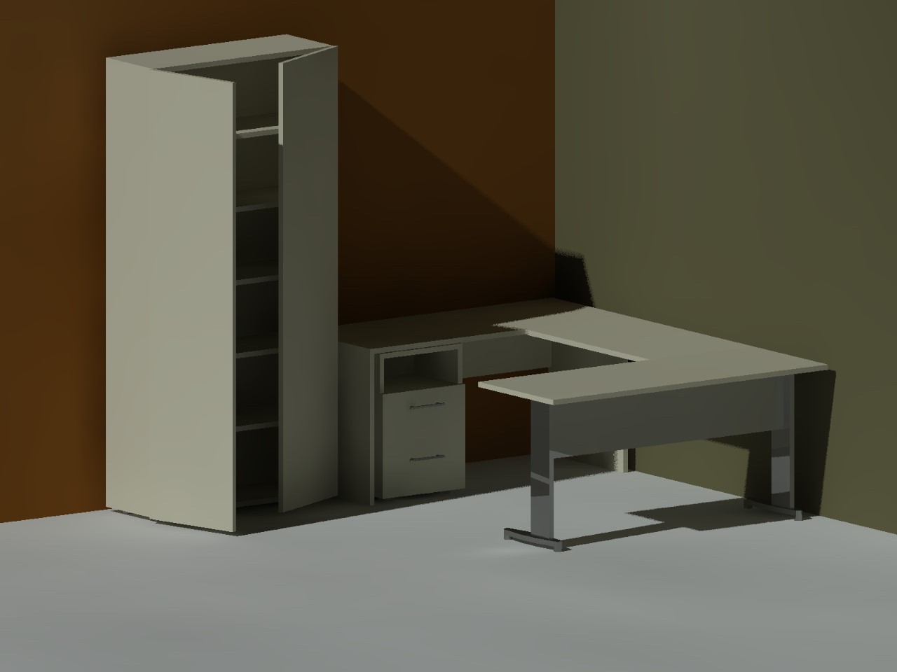 Propuesta mueble carpetero y escritorio IDEAL