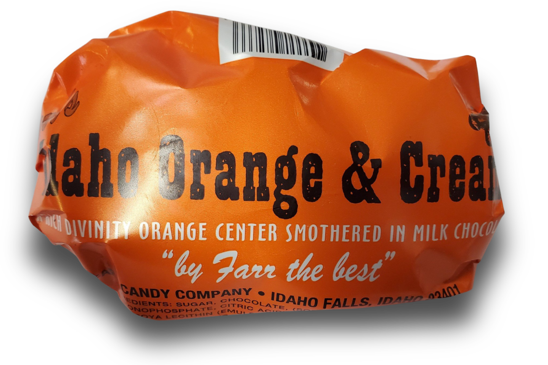 Idaho Orange & Cream candy bar
