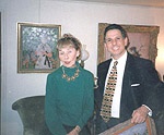 Robert Rienzo &  Artist Suzanne Eisendieck February 1997