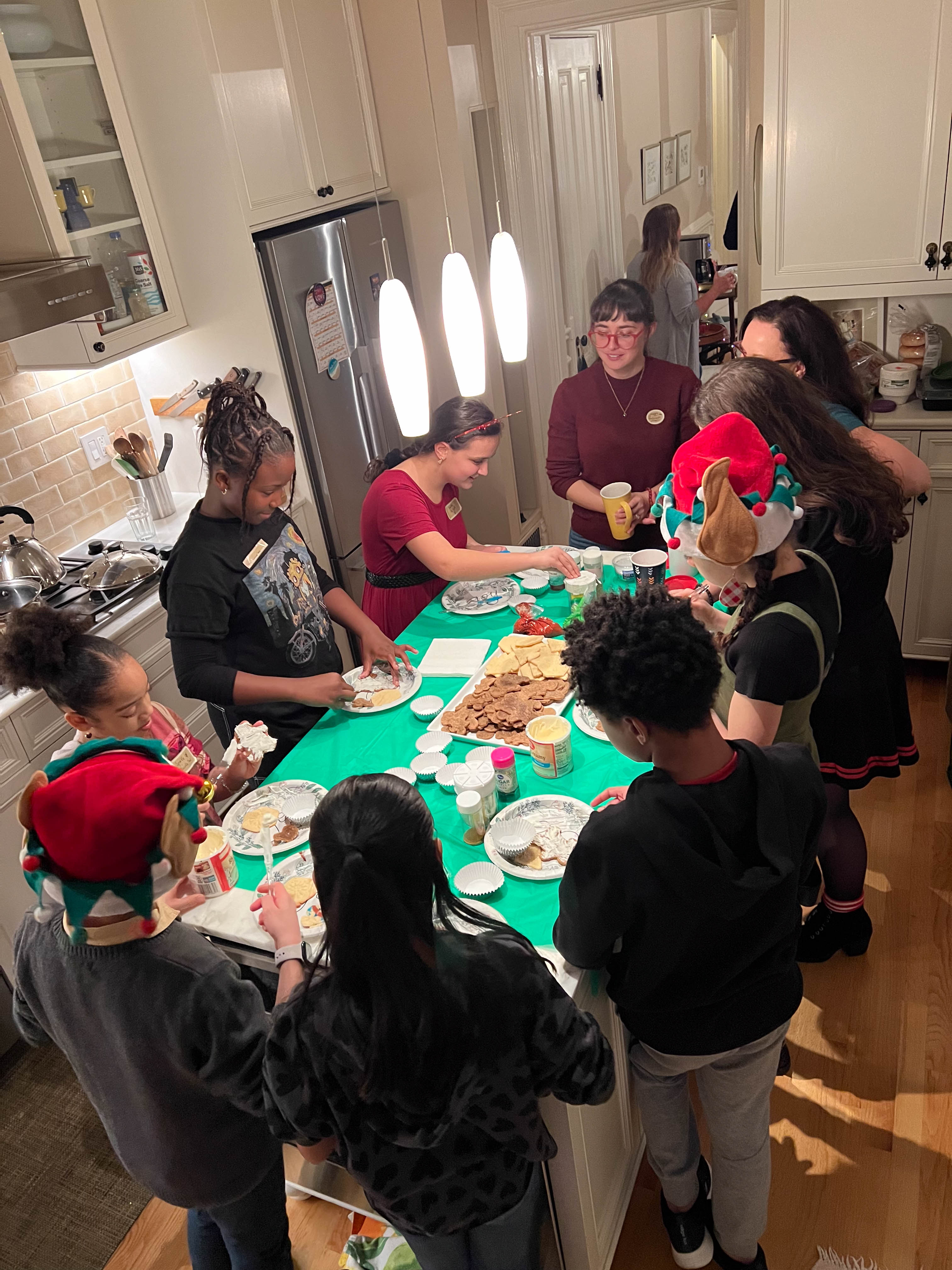 We hosted a holiday party with all of the cubs.  Things got a little wild and loud.