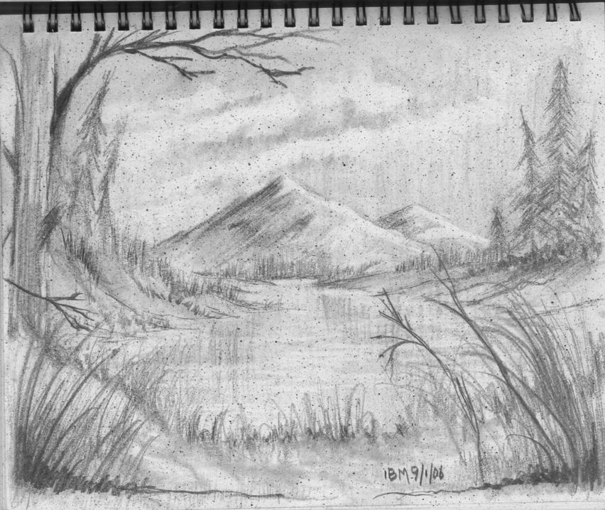 Distant mountains 9-1-06